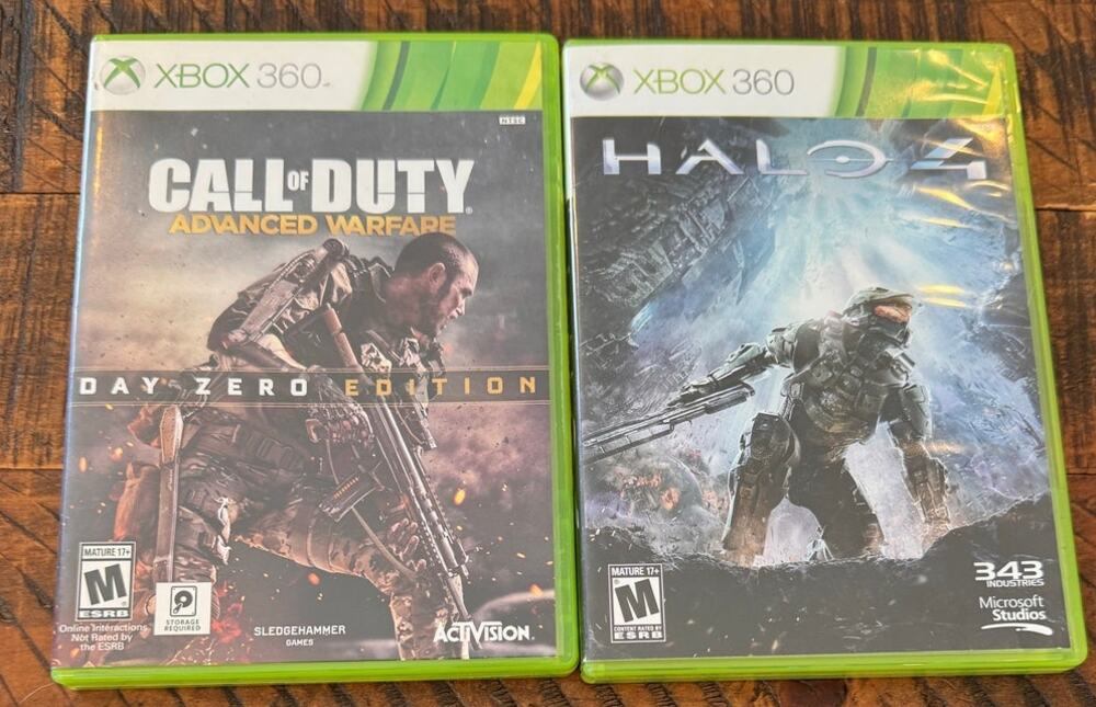 Xbox 360 Bundle Call of Duty Advanced Warfare Day Zero Ed/Halo 4 Works